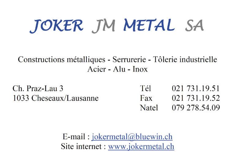 JM - JOKER METAL SA
