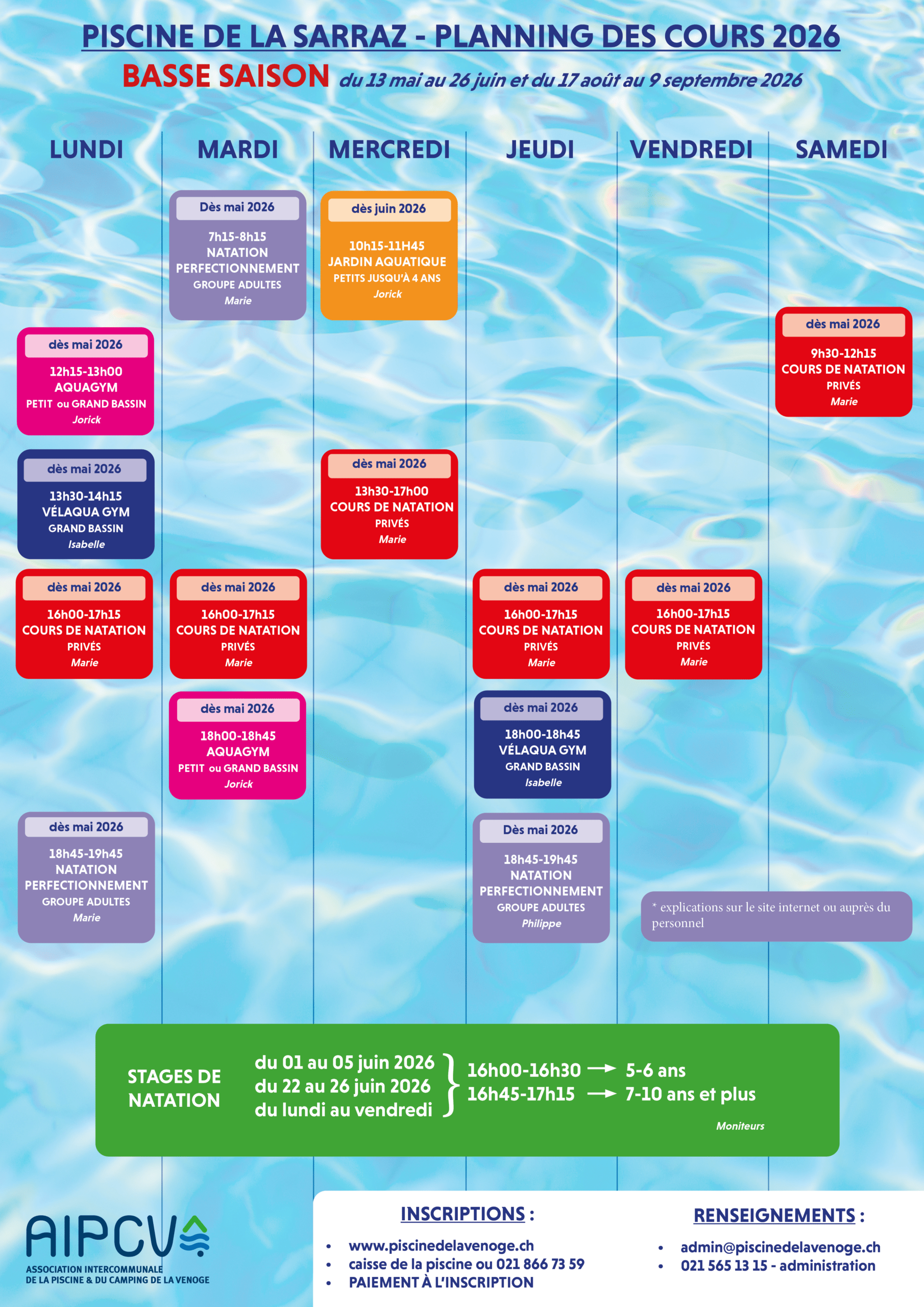 2026 planning cours basse saison scaled